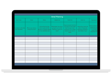Email Marketing Planning Template Free Download